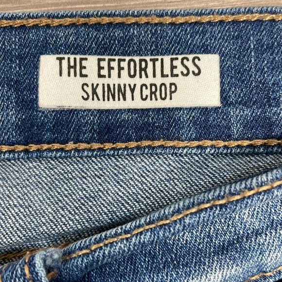 NWOT Kensie Jeans The Effortless Skinny Crop Distressed Denim Jeans 10/30 - Picture 13 of 16